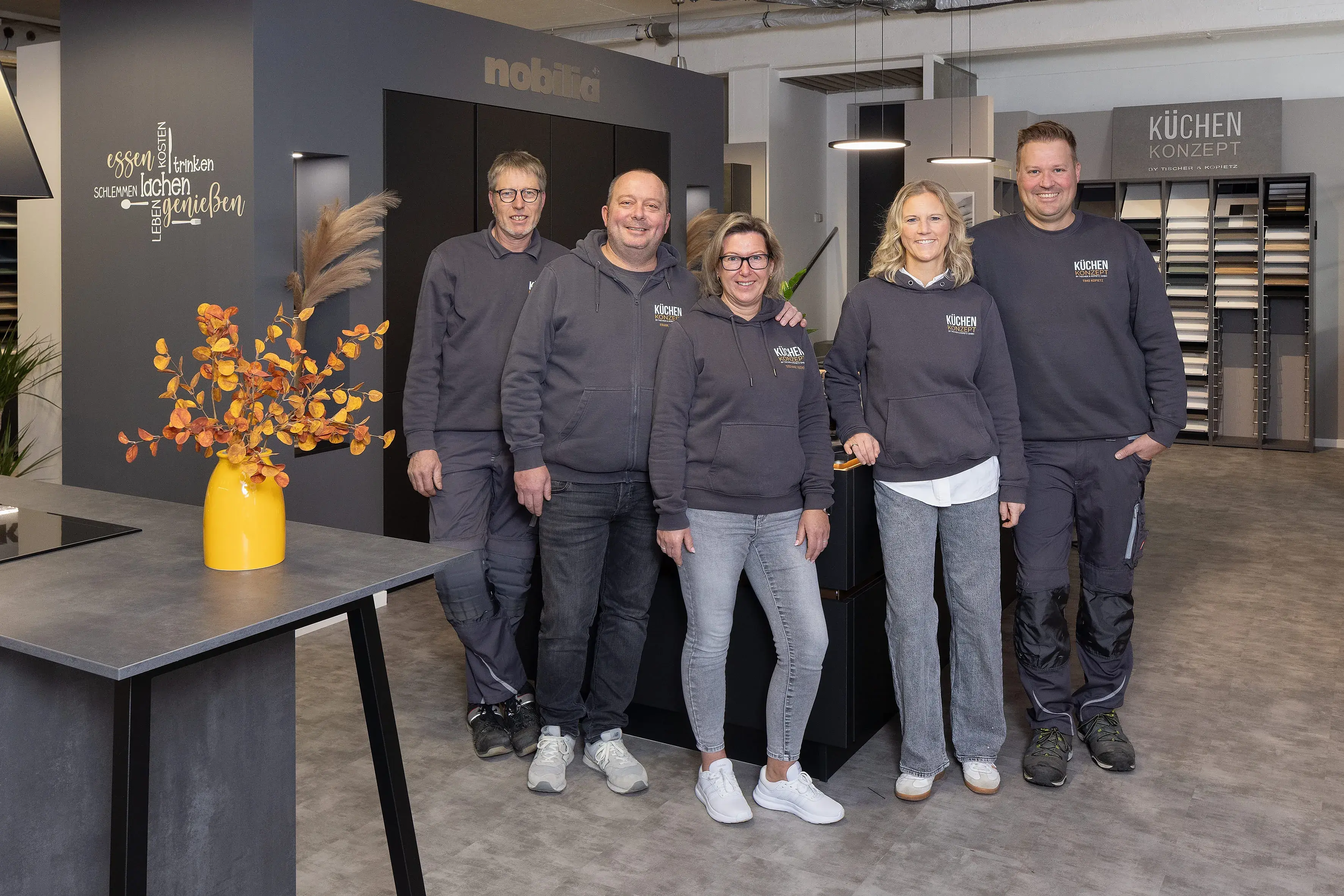 Team von Küchen Konzept